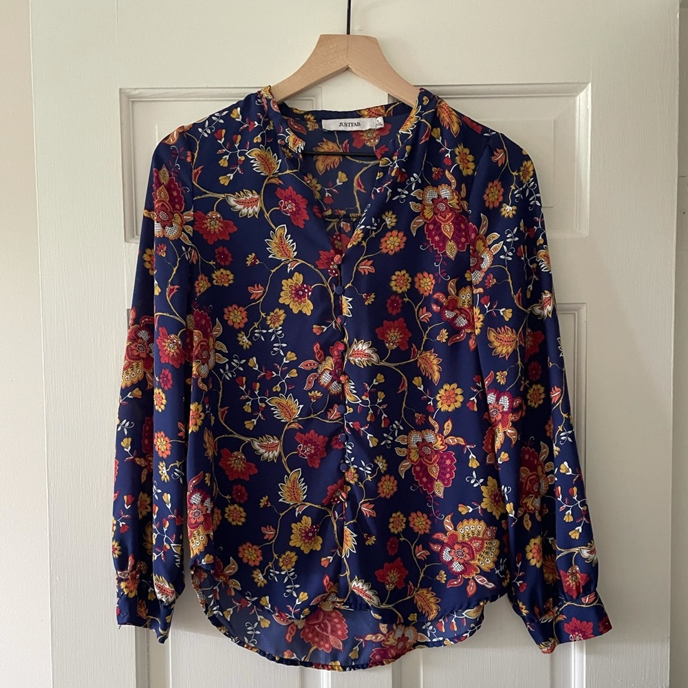 Button Front Blouse